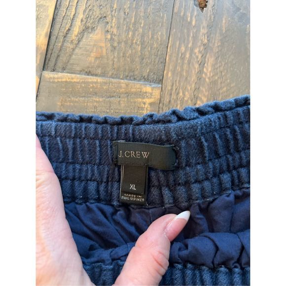 ❤️2 for $15❤️ J. Crew Women's Side Drawstring Culotte Shorts Blue Size XL - Picture 5 of 9
